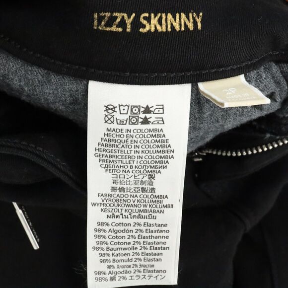 Michael Kors Jeans Petites 2P Black Izzy Skinny Stretch Denim Zip Pockets - Picture 16 of 16